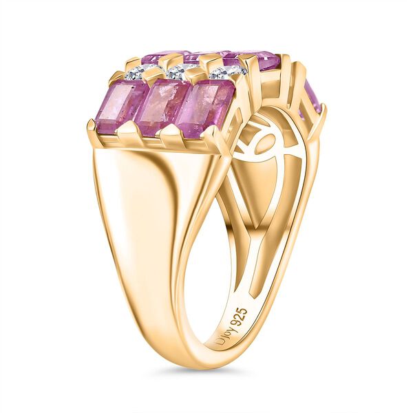 D&rsquo;Joy Ilakaka Rosa Saphir und Moissanit Ring - 5,12 ct. image number 4