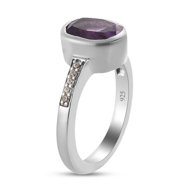 Afrikanischer Amethyst und Zirkon-Ring - 2,10 ct. image number 5