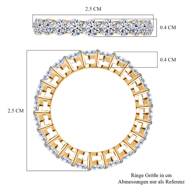LUXURIANT SI Labor Diamant Ring in 375 Gelbgold - 2,35 ct. image number 4