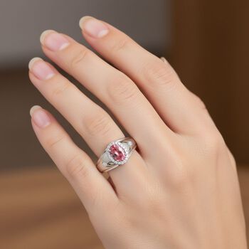 D'Joy AA Blush Turmalin und Moissanit Ring -  1 ct.