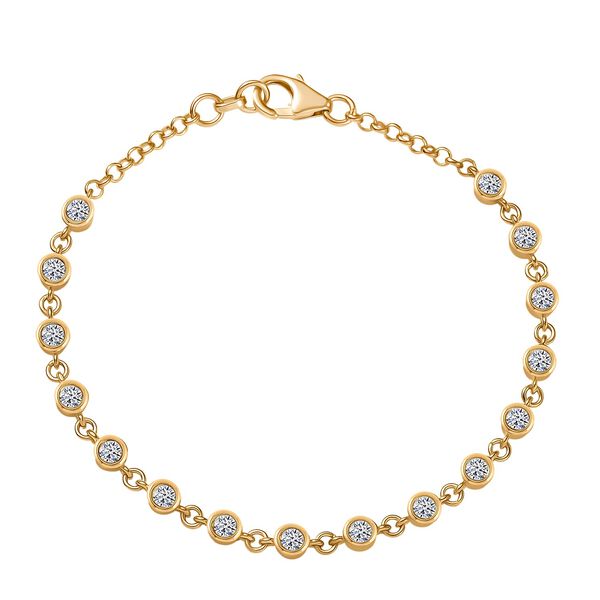 LUXURIANT DIAMOND - Lab Grown Diamant Schmuckset 925 Silber 750 Gelbgold vermeil (Gr&ouml;&szlig;e 17) ca. 2.80 ct image number 7