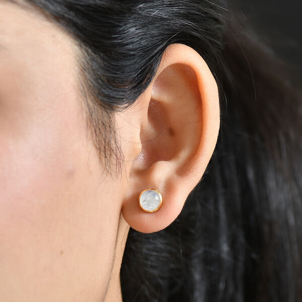 D'Joy AA Regenbogen Mondstein Ring und Ohrringe image number 10