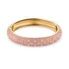 Emaille-Armreif im Punkt-Design, Rosa, ca. 18,5 cm