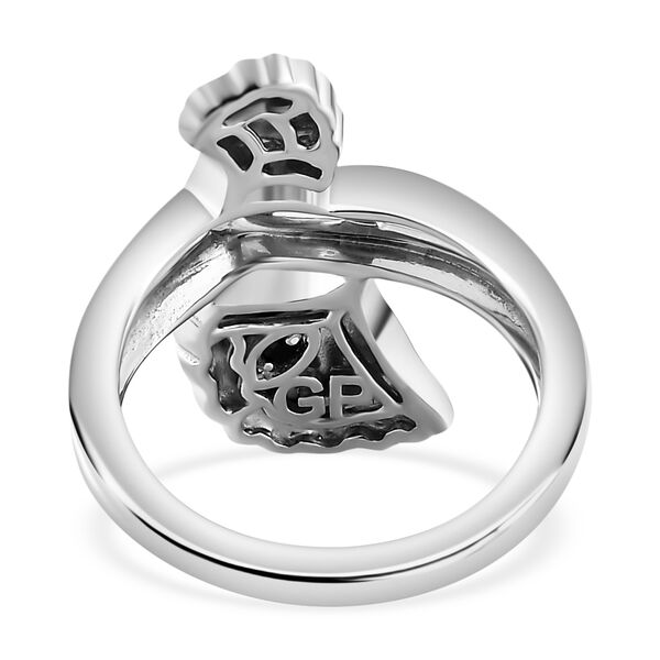 GP Italian Garden Kollektion- Blatt- und Kanchanaburi blauer Saphir-Ring image number 6