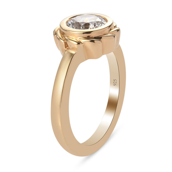 LUSTRO STELLA Hergestellt mit ZIRKONIA Ring 925 Silber 585 Vergoldet (Gr&ouml;&szlig;e 16.00) ca. 2,25 ct image number 5