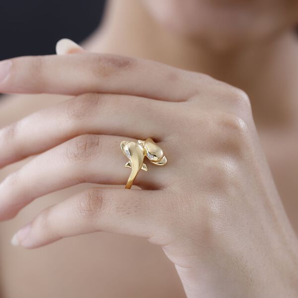 GP Sea Life Kollektion - Diamant und Kanchanaburi blauer Saphir-Ring image number 2