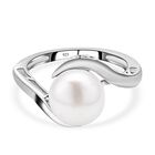 Süßwasserperlen-Ring, (9-10 mm), 925 Silber rhodiniert (Größe 16.00)