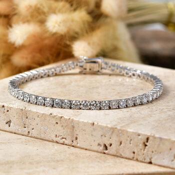 LUXURIANT DIAMOND - Lab Grown Diamant SI-GH Armband ca. 20 cm 925 Silber Rhodiniert ca. 10.51 ct