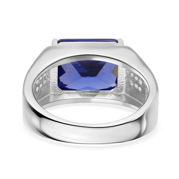 Lustro Stella Blauer Zirkonia Ring 925 Silber rhodiniert (Größe 19.00) image number 5