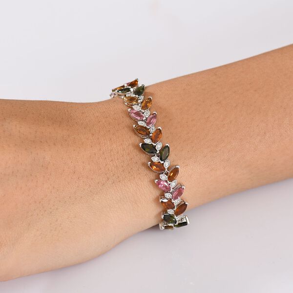 Multi-Turmalin und Zirkon Armband image number 3