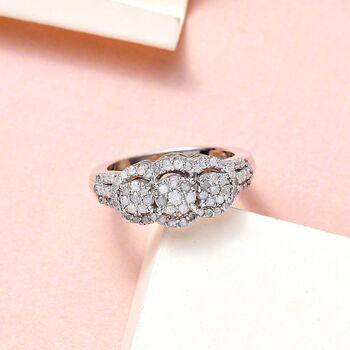Wei&szlig;er Diamant-Ring - 0,50 ct.