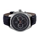 William Hunt - Echtleder-Armbanduhr im Hollywood-Glamour-Stil, 5ATM Wasserdicht, Japanisches Uhrwerk, schwarz image number 3