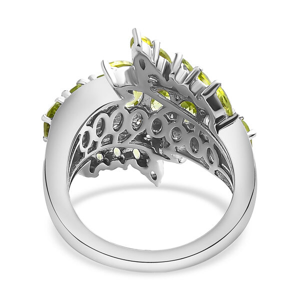 Natürlicher Peridot und Zirkon-Ring - 3,64 ct. image number 6
