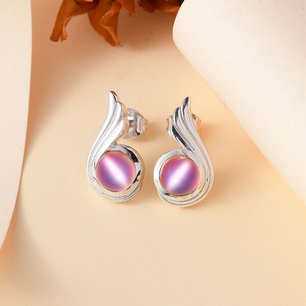 Flamingo Mondstein Ohrringe - 3,11 ct. image number 2