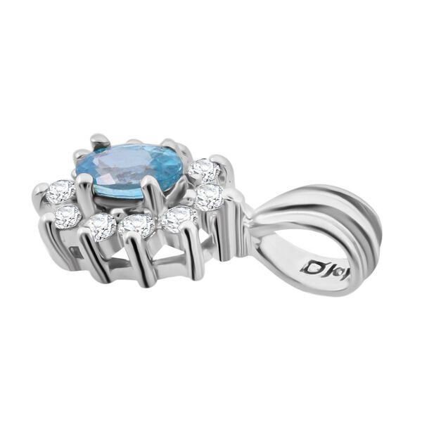 D'Joy AA blaues Zirkon und Moissanit Schmuckset - 1,14 ct. image number 6
