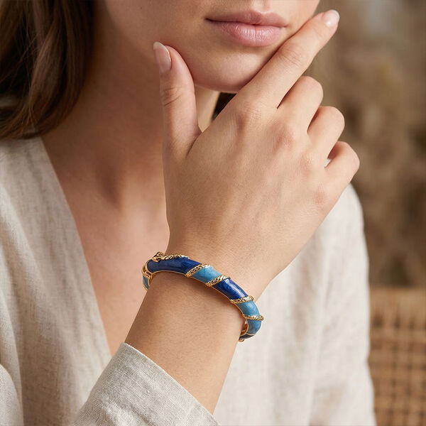 Emailliert Armreif ca. 19 cm ca. 30,50g image number 3