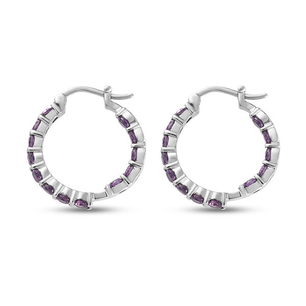 Amethyst Zirkonia-Ohrringe, ca. 5,15 ct image number 5