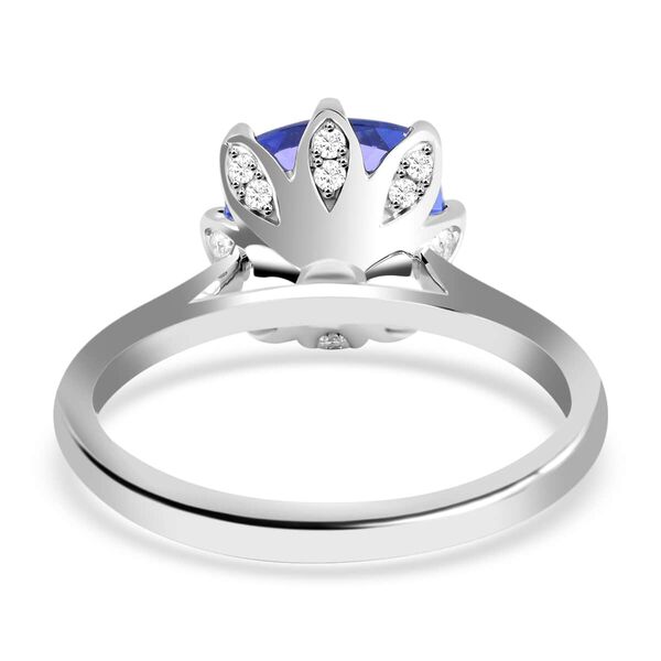 RHAPSODY AAAA Tansanit und VS Diamant Ring in 950 Platin - 3,40 ct. image number 4