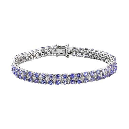 Tansanit und Zirkon Atmband - 11,18 ct. image number 0