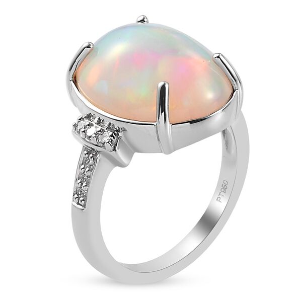 RHAPSODY AAAA &auml;thiopischer Opal und Diamant-Ring in 950 Platin image number 5