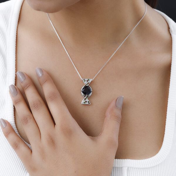 GP Italian Garden Kollektion - Mosambik Granat und Multi-Edelstein-Anh&auml;nger mit Kette - 5,63 ct. image number 2