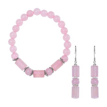 Rosenquarz Schmuckset - 136 ct.