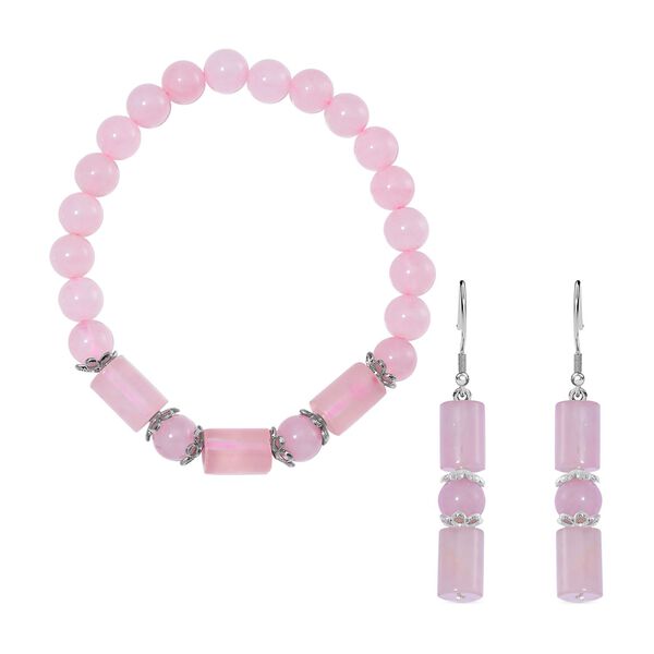 Rosenquarz Schmuckset - 136 ct.