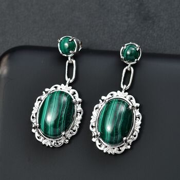 Malachit Ohrringe - 18,61 ct.