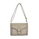 Schultertasche mit Schnalle, 27x9.3x18CM, beige