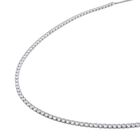 Weiße Zirkonia Halskette, ca. 38 cm, Edelstahl ca. 45.00 ct image number 2