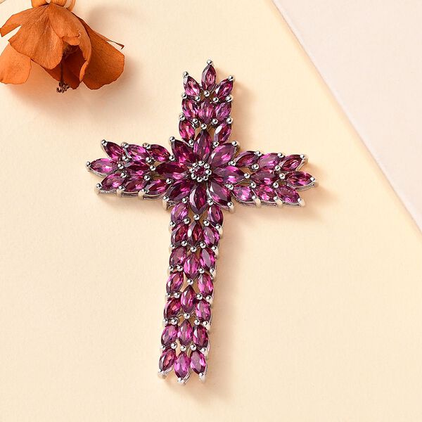 Rhodolith Granat Anhänger - 9,88 ct. image number 2