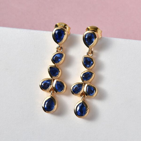 Kaschmir Kyanit-Ohrh&auml;nger - 3,44 ct. image number 2