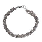 Labradorit Armband, ca. 19 cm, 925 Silber rhodiniert ca. 36.43 ct