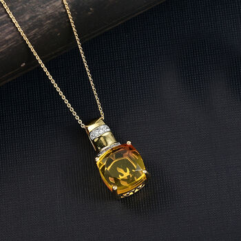 D'Joy Sphaleros Quarz, Wei&szlig;er Zirkon Schmuckset ca. 45 cm 925 Silber Gelbgold Vermeil ca. 8.94 ct