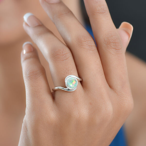 D'Joy Natürlicher, äthiopischer Welo Opal Ring 925 Silber rhodiniert (Größe 16.00) ca. 0,87 ct image number 3