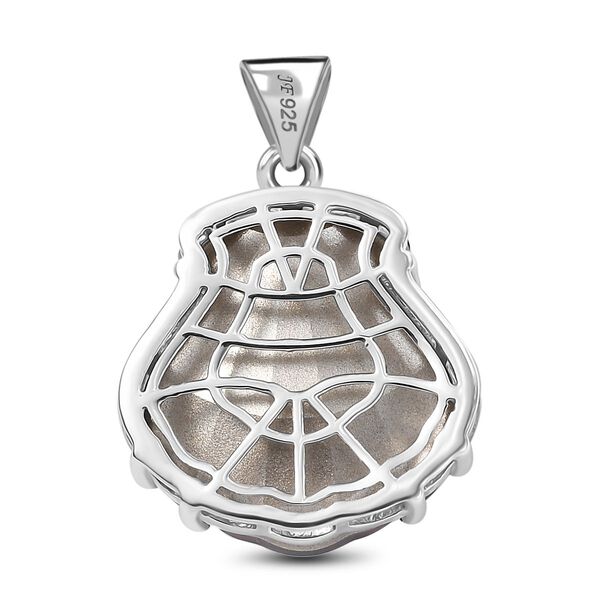 J Francis gefertigt mit SWAROVSKI- Geräucherter Topas Swarovski Kristall Anhänger image number 5