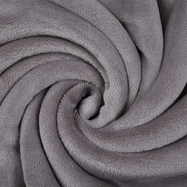 Decke aus Sherpa und Flanell, Größe 150x200 cm, Grau image number 5