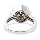Labradorit und Zirkon-Ring, 925 Silber platiniert  ca. 3,03 ct image number 5
