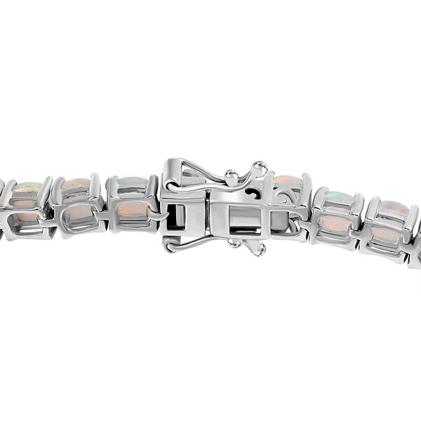 AA Nat&uuml;rlicher, &auml;thiopischer Welo Opal Armband ca. 20 cm 925 Silber rhodiniert ca. 9,04 ct. image number 6