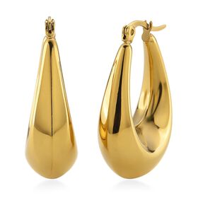 316L Edelstahl IP-Gelbbeschichtung Ohrringe 6,00g