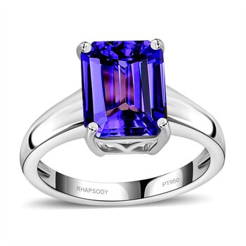 RHAPSODY AAAA Tansanit Ring in 950 Platin - 3,82 ct.