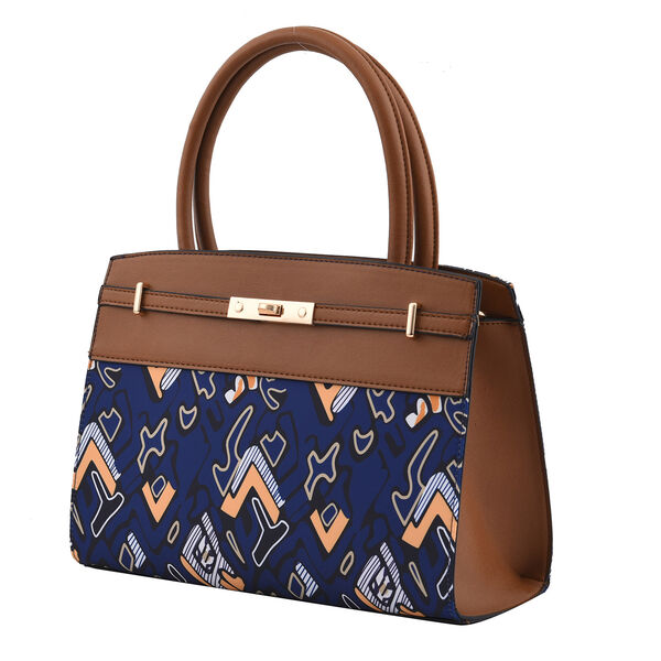 2er-Set, Clutch - 9x15,24 cm und Schultertasche - 31,75x12,7x24,13 cm, Braun und Blau image number 4