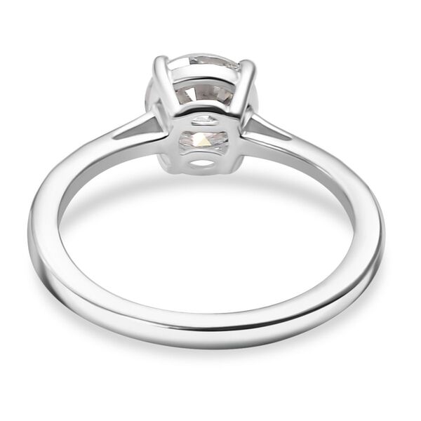 Moissanit Ring, 925 Silber platiniert - 0,94 ct. image number 6
