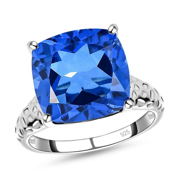 Ceylonfarbener Quarz Ring, 925 Silber platiniert - 6,64 ct.&nbsp; image number 4