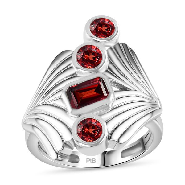 Roter Granat Ring Messing (Größe 16.00) ca. 1,90 ct image number 4