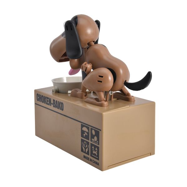 M&uuml;nzstehlende Hunde-Spardose, Braun image number 2