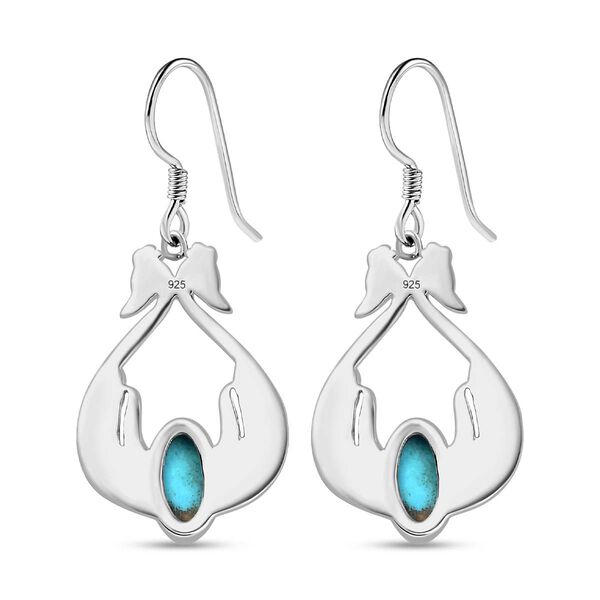 Sleeping Beauty Türkis Ohrringe - 2,30 ct. image number 5