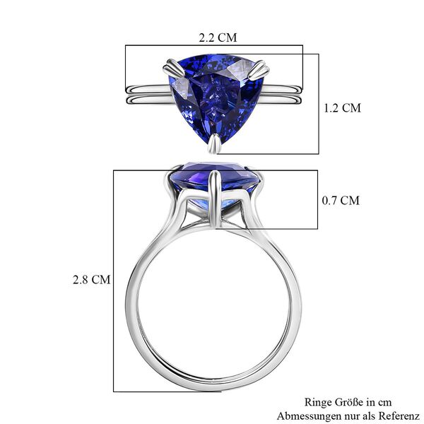 RHAPSODY AAAA Tansanit und VS EF Diamant Ring in 950 Platin - 4,88 ct. image number 7