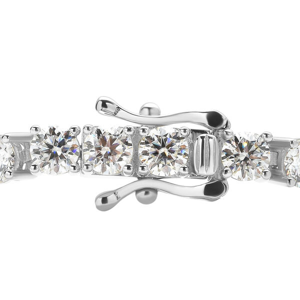 Moissanit-Armband, ca. 19 cm, 925 Silber platiniert ca. 9,75 ct image number 6