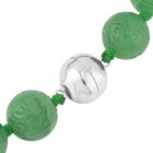 Gefärbte grüne Jade Halskette, (13-15mm), ca. 50 cm, 925 Silber, ca. 684.00 ct image number 3